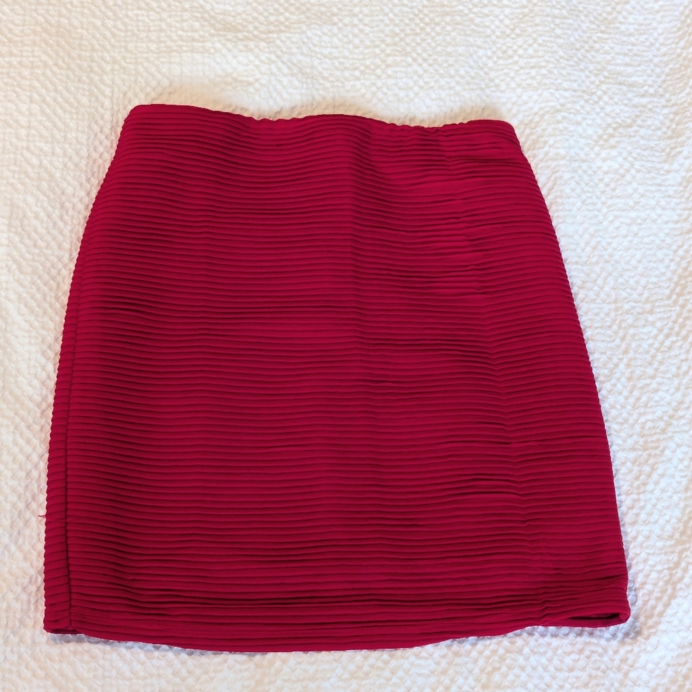 Ribbed Textured Bodycon Skirt